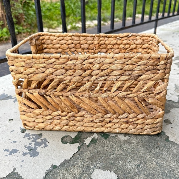 Woven Rectangular Storage Basket - Picture 12 of 16